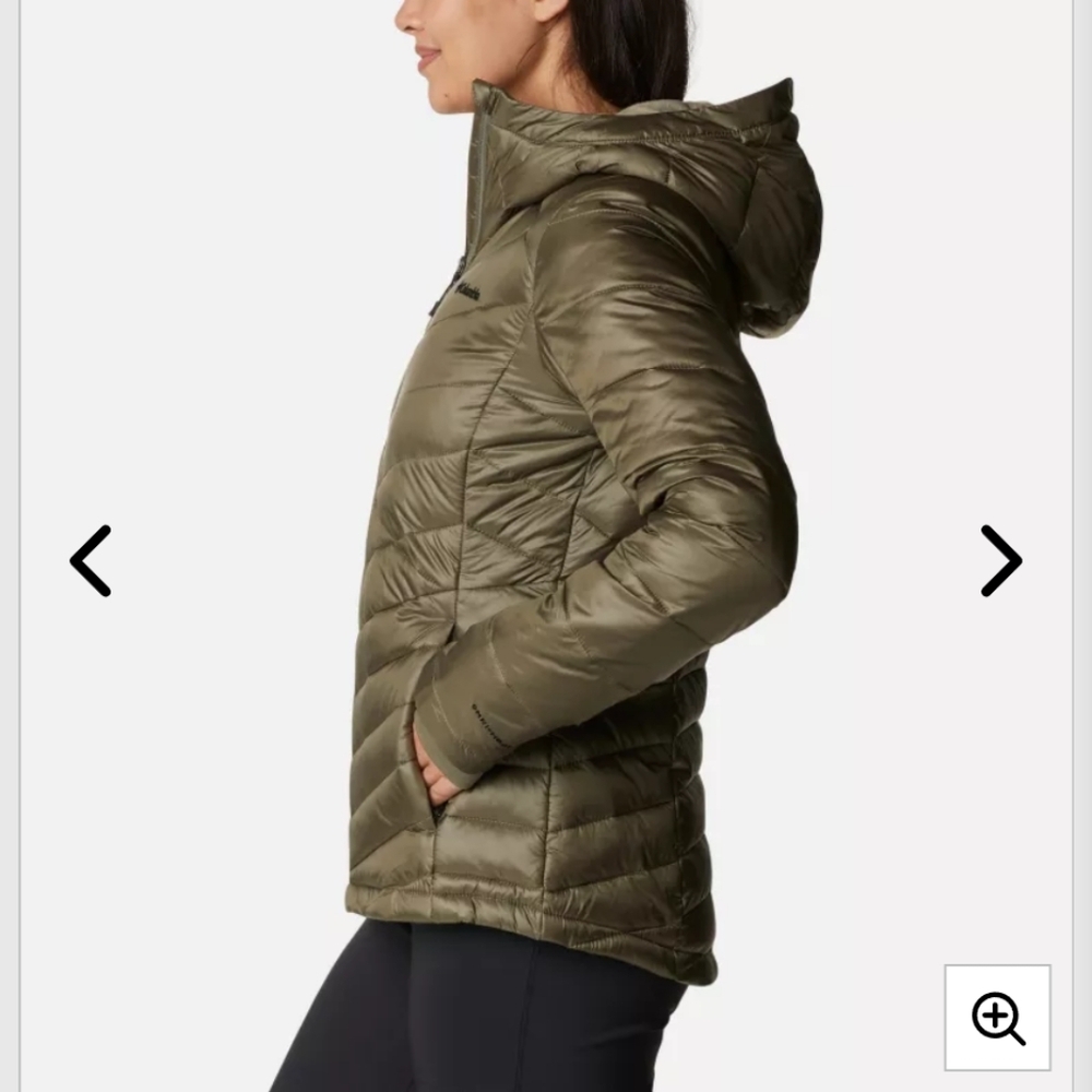 Columbia Women's Olive Green Puffer Jacket With Omni Heat Sz 2XL - Picture 4 of 16